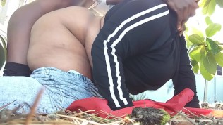 Horny Nigerian SSBBW Fucked in the Park Doggy Style