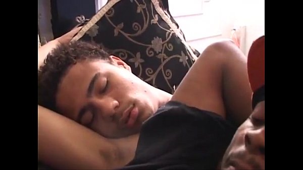 Monster black cocks colliding in sizzling hot threeway fucking fun