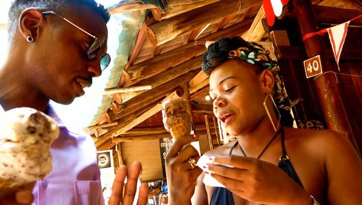 Busty African MILF Gets Picked Up By Nigerian Tall Fuckboy