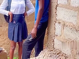 Young Student Gets Fucked In Uncompleted Building After Classes