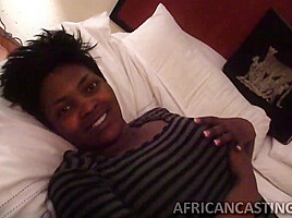 Busty Ebony Vanessa Takes White Cock