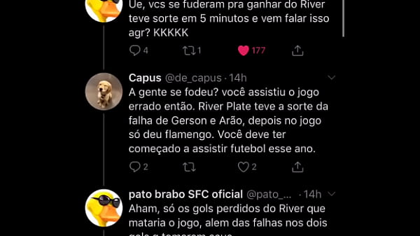 pato brabo jantando o flamenguista